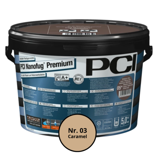 Voegsel PCI Nanofug Premium emmer 5kg nr.03 Caramel - Afbeelding 2