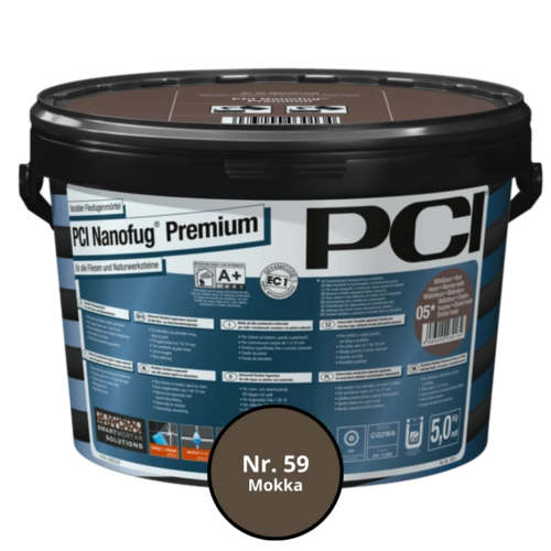 Voegsel PCI Nanofug Premium emmer 5kg Nr.59 Mokka - Afbeelding 2
